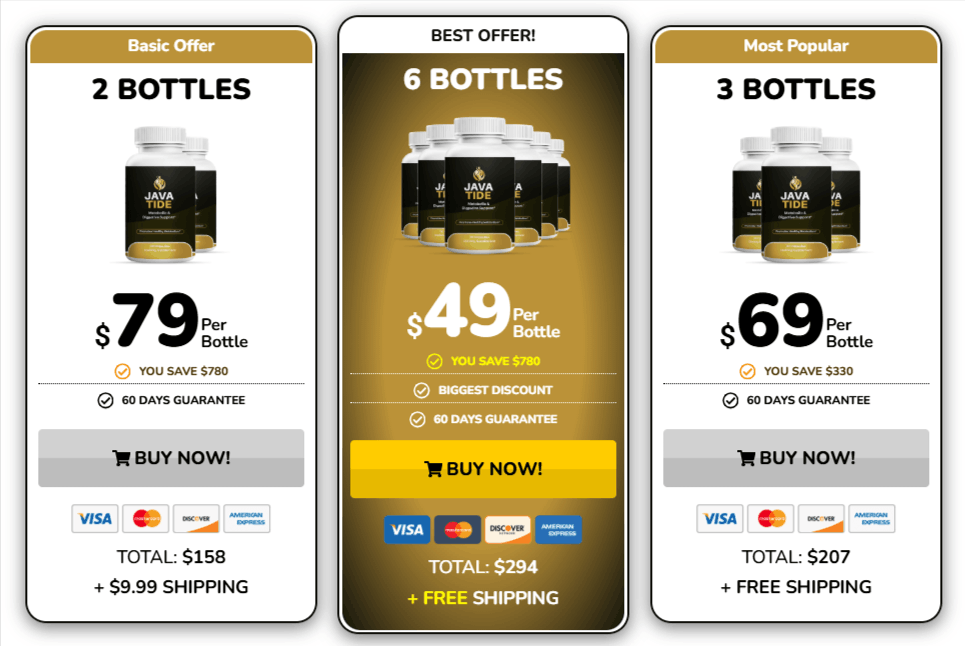 JavaTide Pricing Details