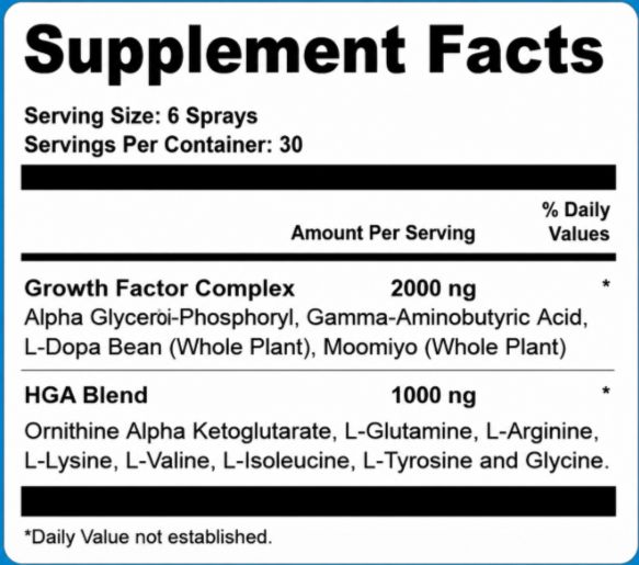 Tinnitrol Ingredients Supplement Facts