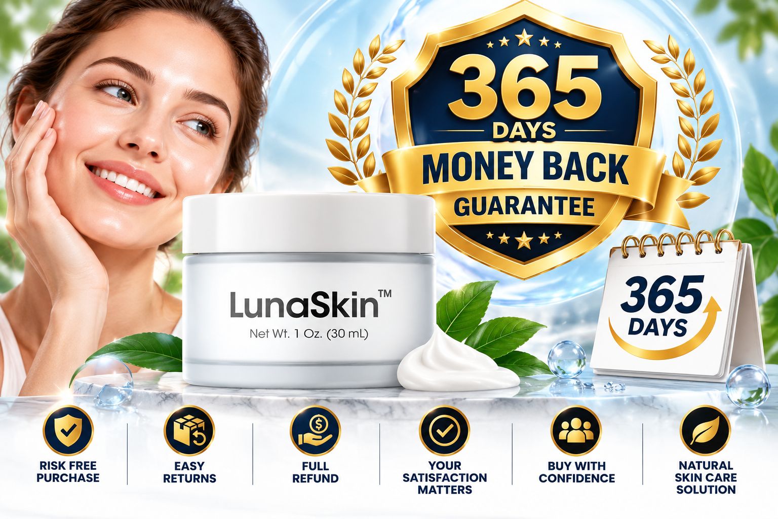 LunaSkin Money Back Gurantee