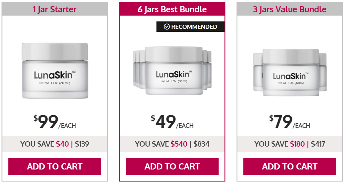 LunaSkin Price