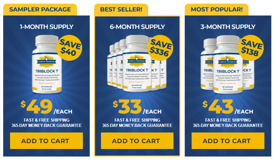 TriBlock 7 pricing