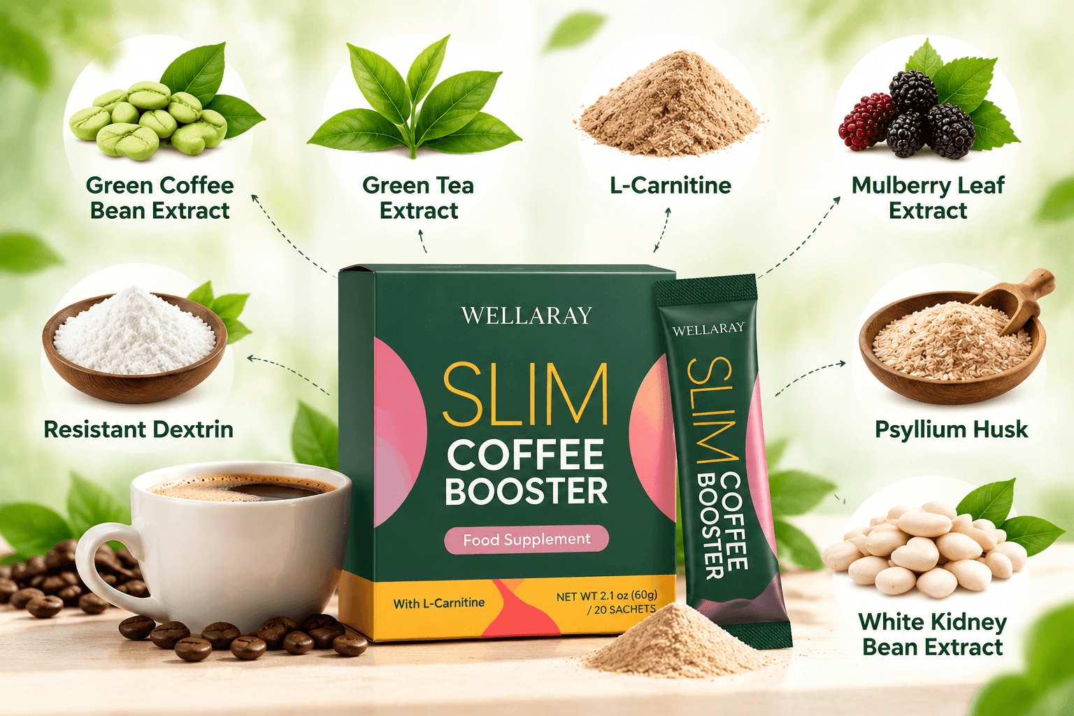 Wellaray Slim Coffee Booster Ingredients